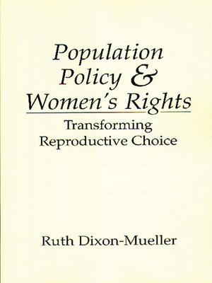 cover image of Population Policy and Women's Rights